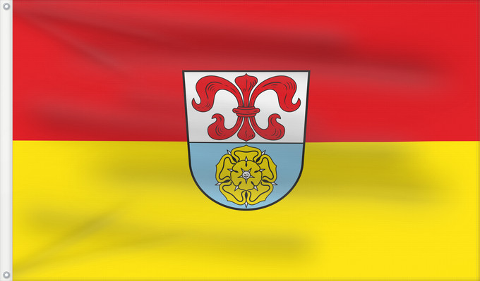 Bandera, con dos ojales metálicos y lado del asta reforzado: Kirchlauter (Haßberge)