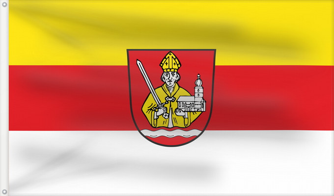 Bandera, con dos ojales metálicos y lado del asta reforzado: Pfarrweisach (Haßberge)