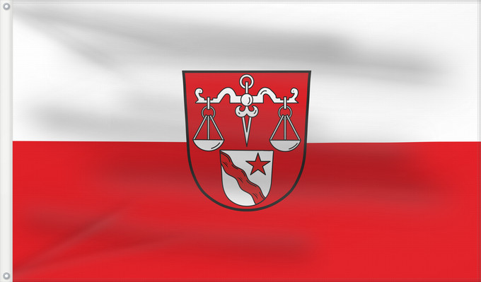 Bandera, con dos ojales metálicos y lado del asta reforzado: Rentweinsdorf, M (Haßberge)