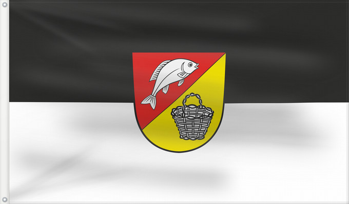 Bandera, con dos ojales metálicos y lado del asta reforzado: Sand a.Main (Steigerwald)