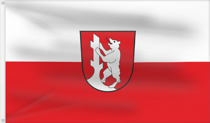 Bandera, con dos ojales metálicos y lado del asta reforzado: Stettfeld (Haßberge)
