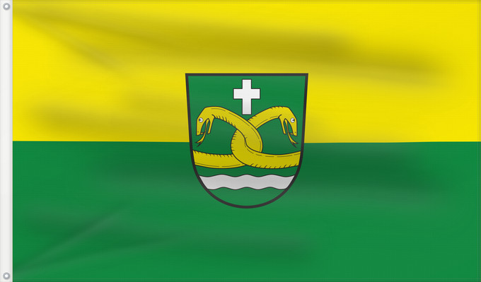 Bandera, con dos ojales metálicos y lado del asta reforzado: Untermerzbach (Haßberge)