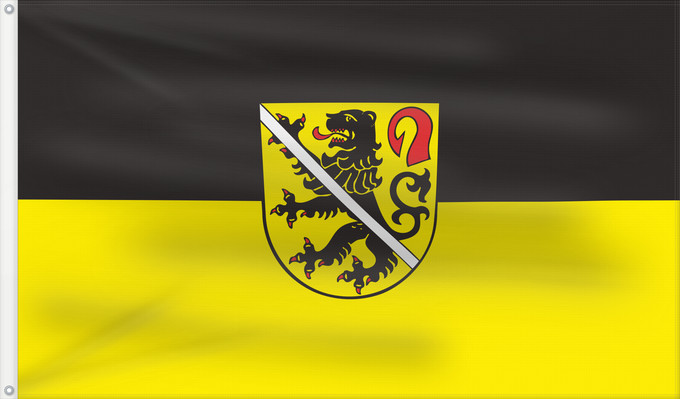 Bandera, con dos ojales metálicos y lado del asta reforzado: Zeil a.Main, St (Haßberge)