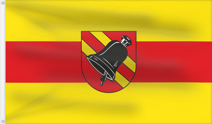 Bandera, con dos ojales metálicos y lado del asta reforzado: Ermershausen (Haßberge)