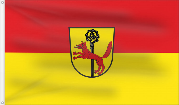 Bandera, con dos ojales metálicos y lado del asta reforzado: Abtswind, M (Steigerwald)