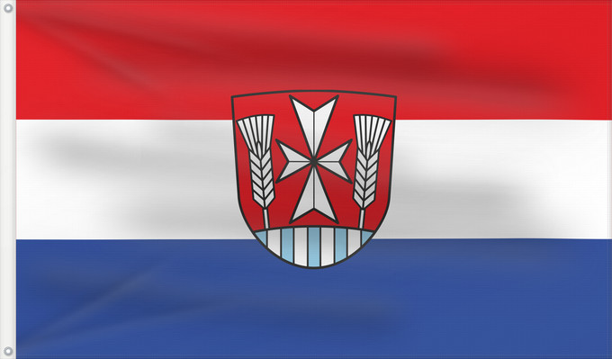 Bandera, con dos ojales metálicos y lado del asta reforzado: Biebelried (Fränkisches Weinland)