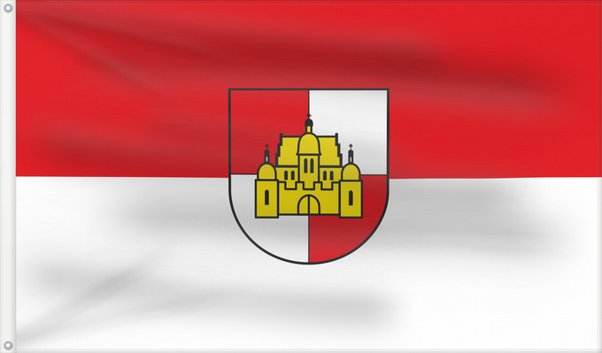 Bandera, con dos ojales metálicos y lado del asta reforzado: Castell (Steigerwald)