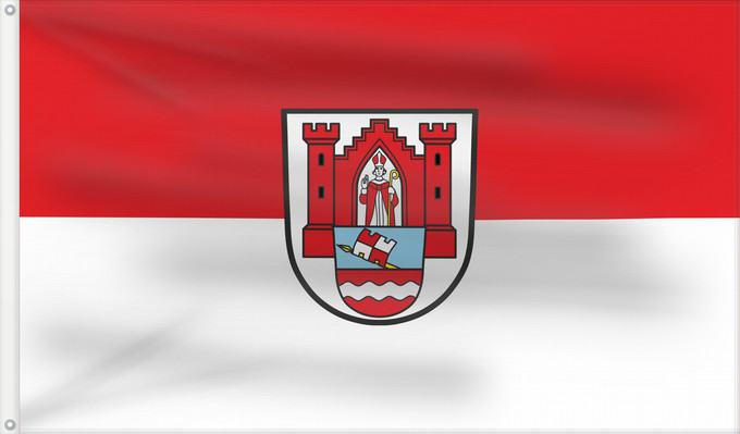 Bandera, con dos ojales metálicos y lado del asta reforzado: Dettelbach, St (Fränkisches Weinland)