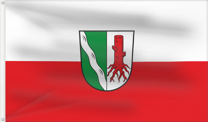 Bandera, con dos ojales metálicos y lado del asta reforzado: Mainstockheim (Fränkisches Weinland)
