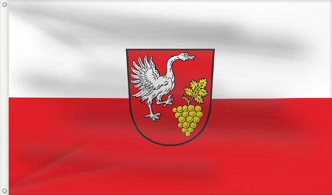 Bandera, con dos ojales metálicos y lado del asta reforzado: Rödelsee (Fränkisches Weinland)