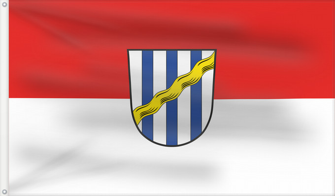 Bandera, con dos ojales metálicos y lado del asta reforzado: Seinsheim, M (Fränkisches Weinland)