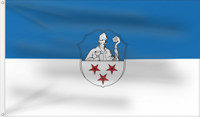 Bandera, con dos ojales metálicos y lado del asta reforzado: Sommerach (Fränkisches Weinland)