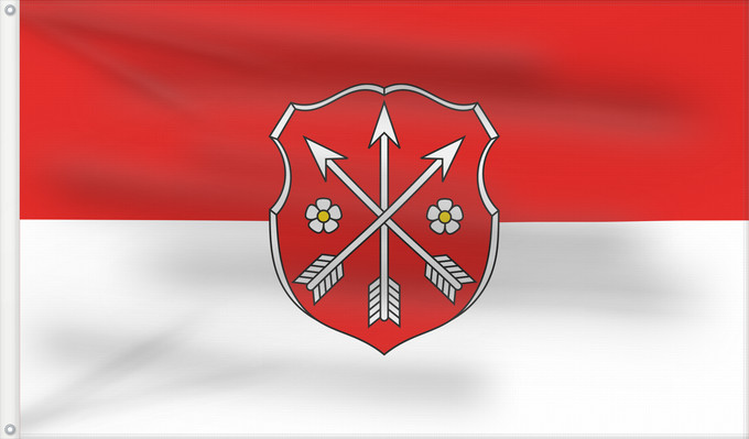 Bandera, con dos ojales metálicos y lado del asta reforzado: Sulzfeld a.Main (Fränkisches Weinland)