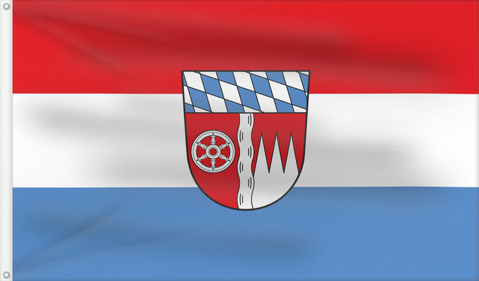 Bandera, con dos ojales metálicos y lado del asta reforzado: Miltenberg (Kreis)