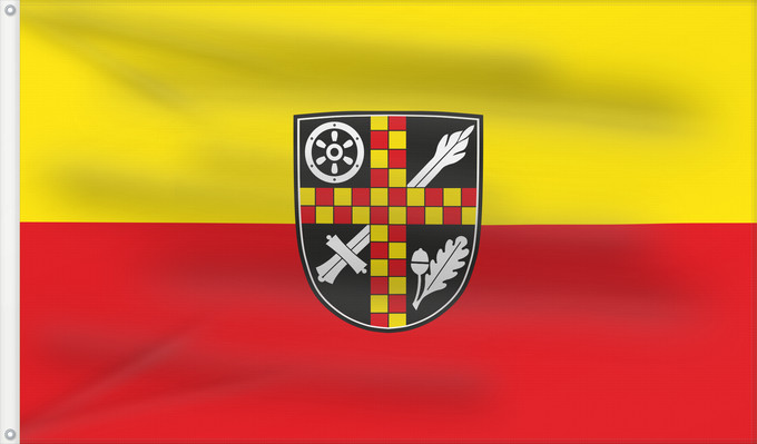 Bandera, con dos ojales metálicos y lado del asta reforzado: Hausen (Spessart-Mainland)