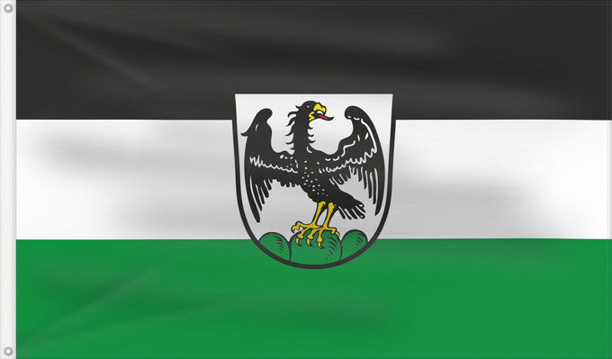 Bandera, con dos ojales metálicos y lado del asta reforzado: Arnstein, St (Fränkisches Weinland)