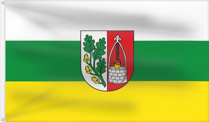 Bandera, con dos ojales metálicos y lado del asta reforzado: Bischbrunn (Spessart-Mainland)