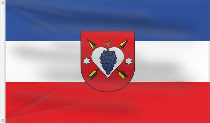 Bandera, con dos ojales metálicos y lado del asta reforzado: Erlenbach b.Marktheidenfeld (Spessart-Mainland)