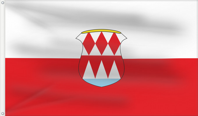 Bandera, con dos ojales metálicos y lado del asta reforzado: Gössenheim (Fränkisches Weinland)