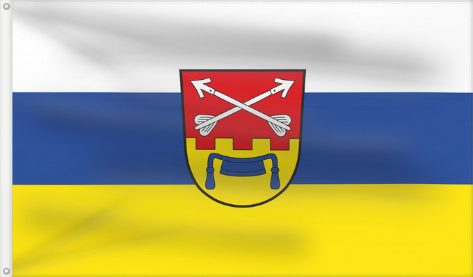 Bandera, con dos ojales metálicos y lado del asta reforzado: Neuendorf (Spessart-Mainland)