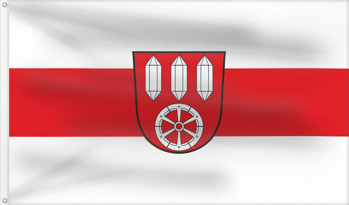 Bandera, con dos ojales metálicos y lado del asta reforzado: Neuhütten (Spessart-Mainland)
