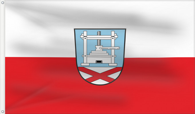 Bandera, con dos ojales metálicos y lado del asta reforzado: Retzstadt (Fränkisches Weinland)