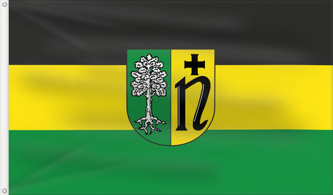 Bandera, con dos ojales metálicos y lado del asta reforzado: Roden (Spessart-Mainland)