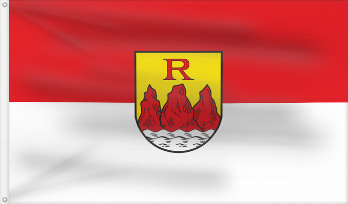Bandera, con dos ojales metálicos y lado del asta reforzado: Rothenfels, St (Spessart-Mainland)