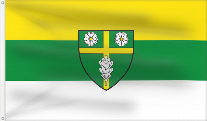 Bandera, con dos ojales metálicos y lado del asta reforzado: Schollbrunn (Spessart-Mainland)