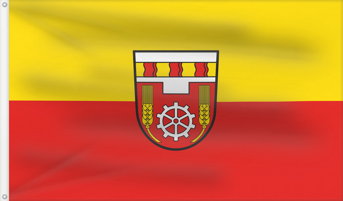 Bandera, con dos ojales metálicos y lado del asta reforzado: Thüngen, M (Fränkisches Weinland)