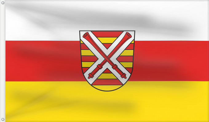 Bandera, con dos ojales metálicos y lado del asta reforzado: Wiesthal (Spessart-Mainland)