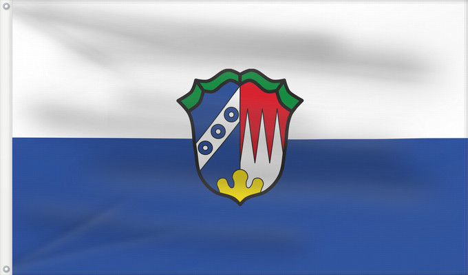 Bandera, con dos ojales metálicos y lado del asta reforzado: Bergrheinfeld (Fränkisches Weinland)
