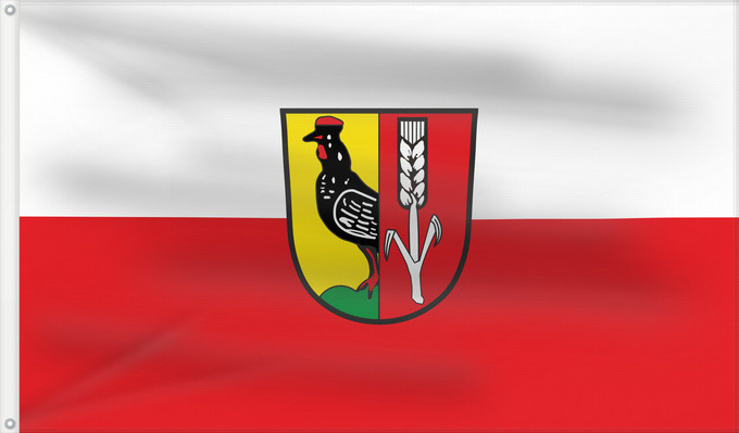 Bandera, con dos ojales metálicos y lado del asta reforzado: Dittelbrunn (Fränkisches Weinland)