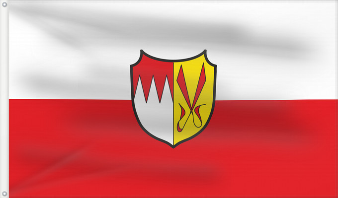 Bandera, con dos ojales metálicos y lado del asta reforzado: Frankenwinheim (Fränkisches Weinland)