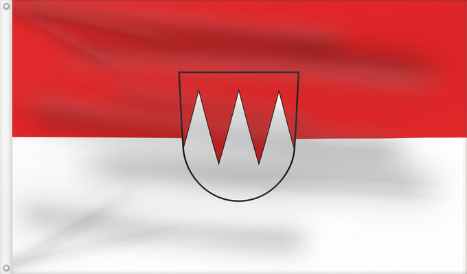 Bandera, con dos ojales metálicos y lado del asta reforzado: Gerolzhofen, St (Steigerwald)