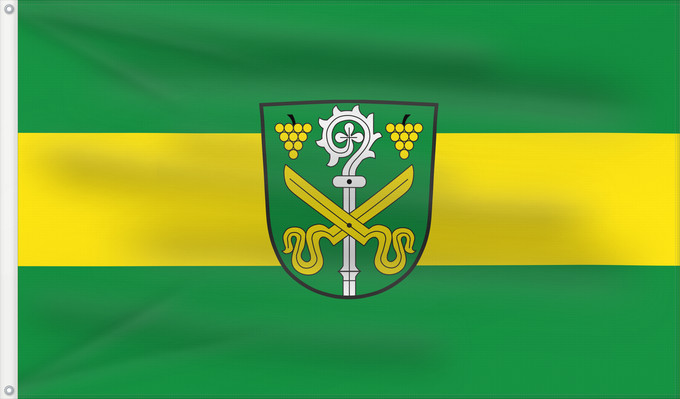 Bandera, con dos ojales metálicos y lado del asta reforzado: Michelau i.Steigerwald (Steigerwald)