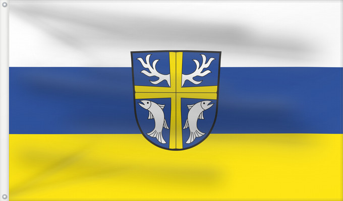 Bandera, con dos ojales metálicos y lado del asta reforzado: Röthlein (Fränkisches Weinland)
