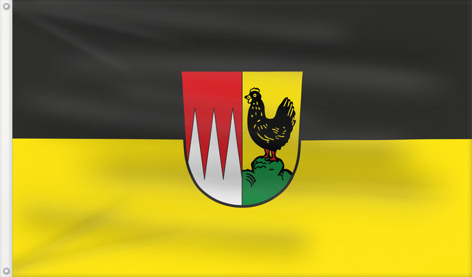 Bandera, con dos ojales metálicos y lado del asta reforzado: Schonungen (Fränkisches Weinland)