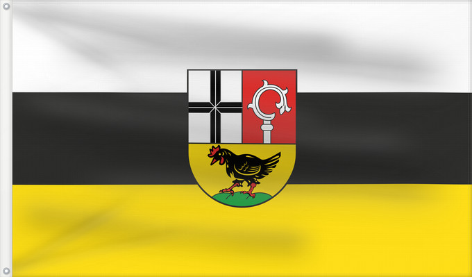 Bandera, con dos ojales metálicos y lado del asta reforzado: Üchtelhausen (Haßberge)