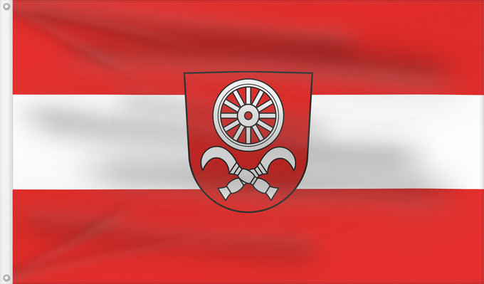 Bandera, con dos ojales metálicos y lado del asta reforzado: Waigolshausen (Fränkisches Weinland)