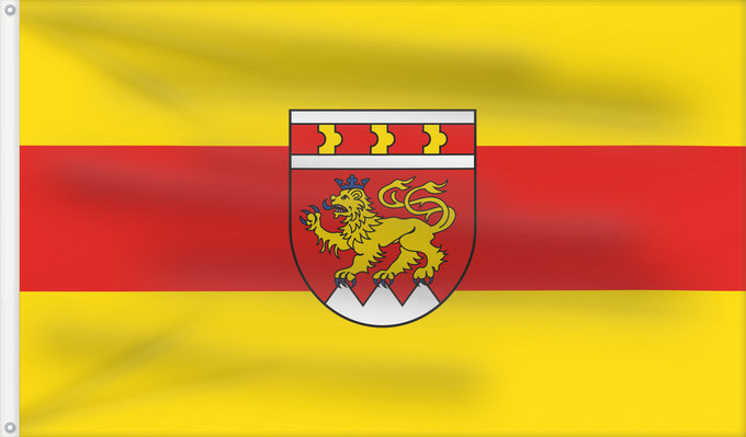 Bandera, con dos ojales metálicos y lado del asta reforzado: Werneck, M (Fränkisches Weinland)