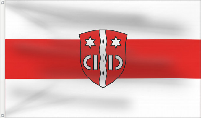 Bandera, con dos ojales metálicos y lado del asta reforzado: Wipfeld (Fränkisches Weinland)