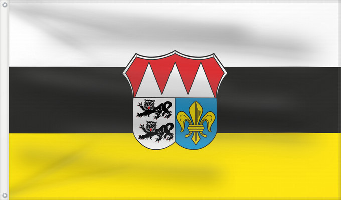 Bandera, con dos ojales metálicos y lado del asta reforzado: Würzburg (Kreis)