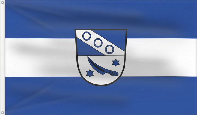 Bandera, con dos ojales metálicos y lado del asta reforzado: Bergtheim (Fränkisches Weinland)
