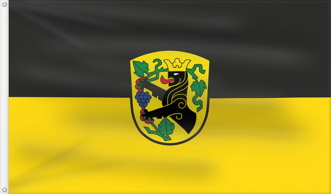 Bandera, con dos ojales metálicos y lado del asta reforzado: Eibelstadt, St (Fränkisches Weinland)
