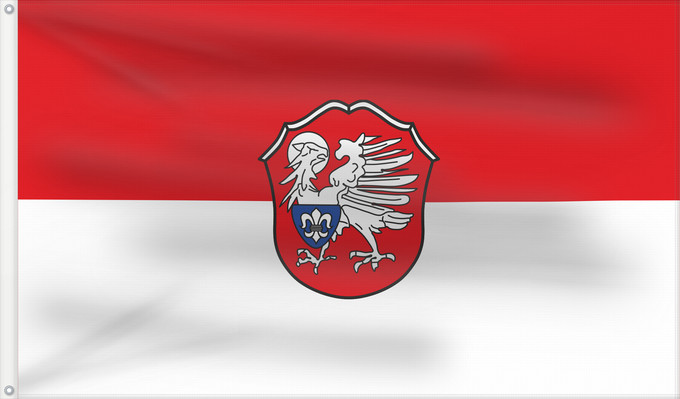 Bandera, con dos ojales metálicos y lado del asta reforzado: Eisingen (Fränkisches Weinland)