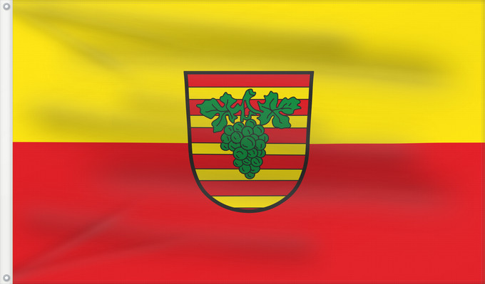 Bandera, con dos ojales metálicos y lado del asta reforzado: Erlabrunn (Fränkisches Weinland)