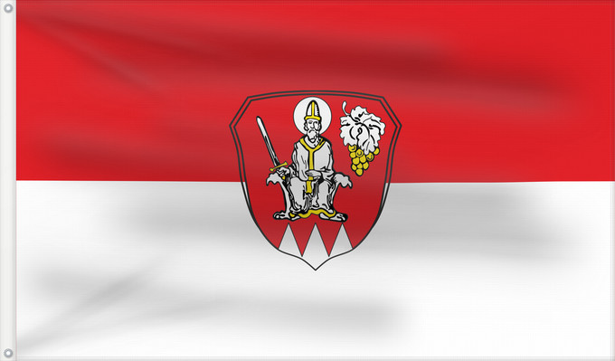 Bandera, con dos ojales metálicos y lado del asta reforzado: Hettstadt (Fränkisches Weinland)