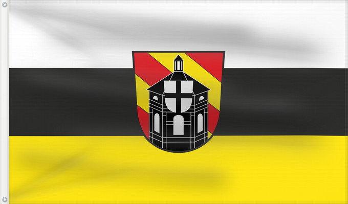 Bandera, con dos ojales metálicos y lado del asta reforzado: Holzkirchen (Fränkisches Weinland)