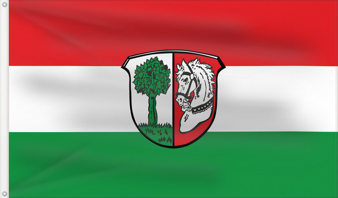 Bandera, con dos ojales metálicos y lado del asta reforzado: Kist (Fränkisches Weinland)